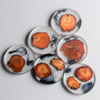 Wholesale Novelty Translucent Wholesale Novelty Translucent Amber Resin Coaster Sets Non-slip Drinks Cup Mat Waterproof Heat Resistant