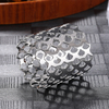 Gold Accessories Napkin Rings Holder Flower Metal Stainless Steel Elegant Wedding Big Sugarcane Tubes Napkin Rings