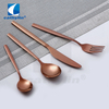 Bronze Copper Stainless Steel Flatware Set Wedding Rose Gold Cutlery 