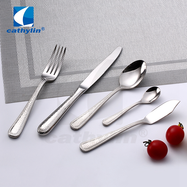 High Quality Silver Cutlery Set for Hotel 18/10 Stainless Steel Flatware 