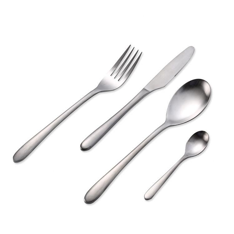 18/10 Stainless Steel Silver Cutlery Set with Hollow Handle for Hotel Restaurant Wedding 
