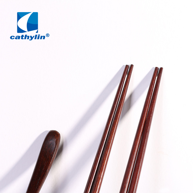 Spoon chopsticks cutlery set reusable natural bamboo flatware set for home use