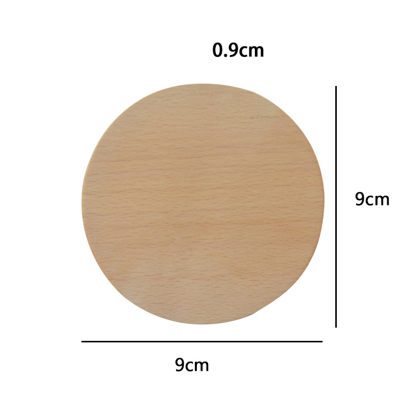 Wholesale High Quality Natural Blank Round Wooden Coaster Multipurpose Non Slip Heat Resistant Beverage Coaster