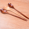 Korean Bulk Natural Coffee Tea Table Scoop Wood Long Handle Small Wooden Dessert Sugar Stir Spoons