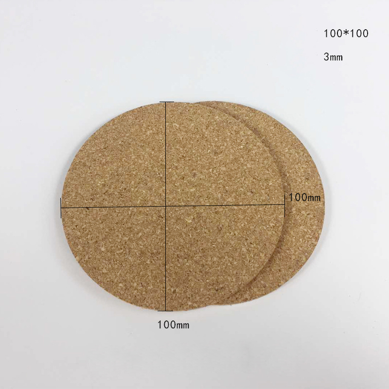 Mini Pallet Drink Coffee Cup Coaster High Quality Custom Blank Plain Round Square Shape Solid Cork Wood Coaster