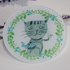 Wholesale Bulk Round Cartoon Print Coffee Cup Mat Heat Resistant Absorbent Acrylic Coaster