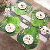 Wholesale Eva Leaf Simulation Placemat Non-slip Cushion Pad Anti Hot Insulation Placemat Waterproof Table Placemats