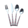 Plastic Handle Stainless Steel Cutlery Sets Home Goods Flatware