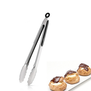 Meat Long Handle Silicone Stainless Steel Barbecue Grill Food Bbq Tongs