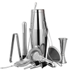 11 Pcs Kit Stainless Steel Boston Cocktail Shaker Set with Accessories