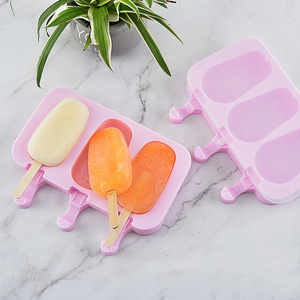 Custom Bulk 3 Pack Food Grade Long Large Size Easy Reusable 3d Ice Mold Bear Farm Animals Silicone Ice Cube Trays