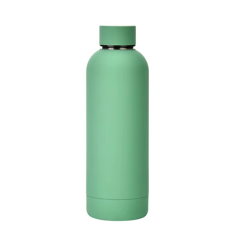 New Products Gym 500ml Double Wall Stainless Steel Insulated Sports Thermal Water Drinking Bottles with Rubber Painted Color