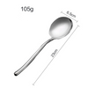 Big 9 Inches Silver Stainless Steel Kitchen Service Metal Serving Spoons And Fork Set with Extra Long Handle
