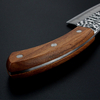 Metal 4CR13 Small Kitchen Cutter Stainless Steel Damascus Kitchen Knife with Wood Handle