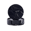 Wholesale High Quality Pu Coasters Set Round Non-slip Drink Coaster Heat Resistant Reusable Mug Coaster