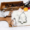 New 3 Pcs Small Large Christmas Tree Shape Mold Stainless Steel Cookie Cutter Set for Christmas