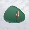 High Quality Pu Leather Placemat Waterproof Oil-proof Table Placemat Durable Heat-resistant Placemats for Dining Table