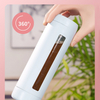 New Arrival Thermos Cup Fashion Design Heat Resistant Clear Glass Water Bottle with Lid