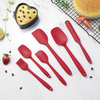 Amazon china heat resistant kitchen utensils cooking accessories long handled non stick baking pastry silicone spatula set