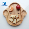 Wholesale Kids Lovely Dinner Plate Baby Animal Natural Wooden Plate