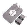 19.2 X 15.8 Inches Rectangle Striated Gray Khaki Cloth Placemats For Kitchen Dinner Table