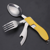 Portable Reusable Flatware Collapsible Pocket Sized Storage Spork Folding Picnic Camping Travel Cutlery