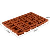 Amazon 26 Alphabet Cavity Happy Birthday Silicone Mould Chocolate Mold for Bakeware