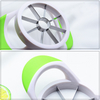 Commercial Green Manual Upgraded Version Stainless Steel Fruit Cutter Core Remover Corer Peeler And Slicer Set