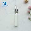 Cathylin Classic 4pcs White Ceramic Handle Cute Stainless Steel Wedding Cake Cutter Server Fork Shovel And Knife Cheese Tool Set