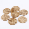 Custom Laser Cut Printable Diy Blank Carved Engraved Drink Tea Cup Mat Set Handmade Bamboo Wooden Coaster for Craft
