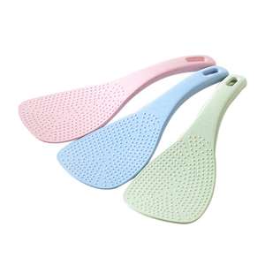 Factory Wholesale Reusable Non Stick Plastic Pp Wheat Straw Rice Spoon