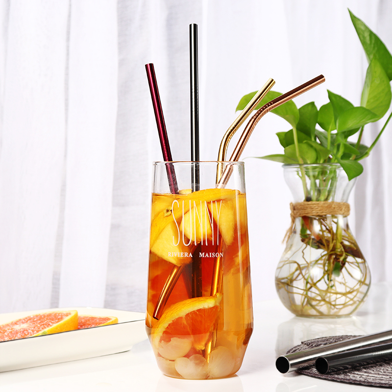 Reusable Color Metal Food Grade Stainless Steel Drinking Straw