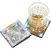 Fabulous Diamond Crushed Glitter Glass Coaster Crystal Coasters for Drinks