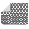 19.2 X 15.8 Inches Rectangle Striated Patterned Gray Cloth Placemats For Kitchen Table