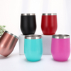 Wholesale Camping Small Egg U-shaped Double Wall Insulated Cup Metal Stainless Steel Coffee Wine Tumbler Set with Lid