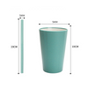 Modern Eco Reusable Colored Beer Coffee Cup Wheat Straw Plastic Water Drink Mug with Straw