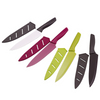 8 Inch Multi Color Stainless Steel Small Cutter Kitchen Chef Knife with Plastic Handle Sleeves for Vegetables Fruit