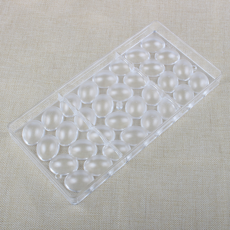 32 Cavity Oval Egg Plastic Ps Mould Chocolate Mold for Baking