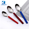 Cathylin modern colorful handle stainless steel hotel cutlery set 