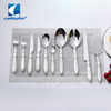 Cathylin Shiny Stainless Steel Acrylic Handle Customized Logo Knife Spoon Fork Flatware And Cutlery Set