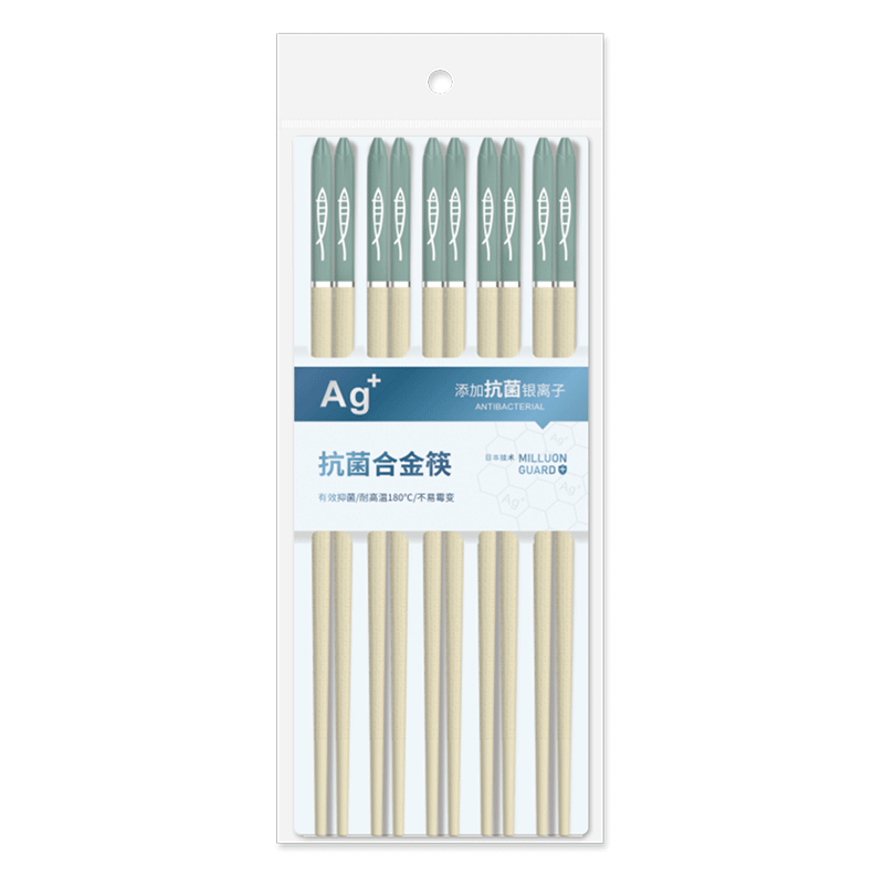 Reusable Japanese Style Fish Pattern Print Irregular Anti-slip Design PET Fiberglass Chopsticks for Sushi