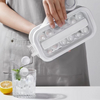 Portable 2 in 1 DIY Leakproof BPA Free POP Ice Cube Trays Molds Ice Ball Maker Bottle with Lid