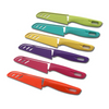 Wholesale Bulk Cheap Price Fruit Cutter Colorful Stainless Steel Kitchen Chef Knife Set with Plastic Handle Shell