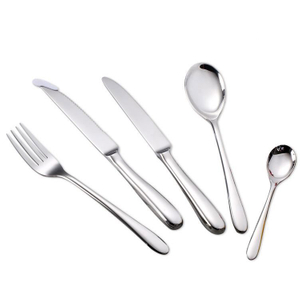 Cathylin 5pcs Stainless Steel Cutlery 18 10 Flatware Set with Hollow Handle