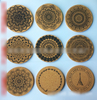 Blank Print Square Sublimation Drink Mdf Absorbent Wood Coaster With Cork