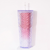 Hot Selling 24oz 20oz 16oz Pink Custom Logo In Bulk Plastic Tumbler Cold Coffee Mug Tumblers Cups with Lids And Straws