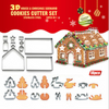 Bulk Gift Box Stainless Steel Metal Cake Decoration Mold New 3d Animal Gingerbread House And Christmas Tree Cookie Cutter Set