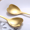 Cute Metal Stainless Steel Tea Dessert Coffee Spoon Heart Scoop