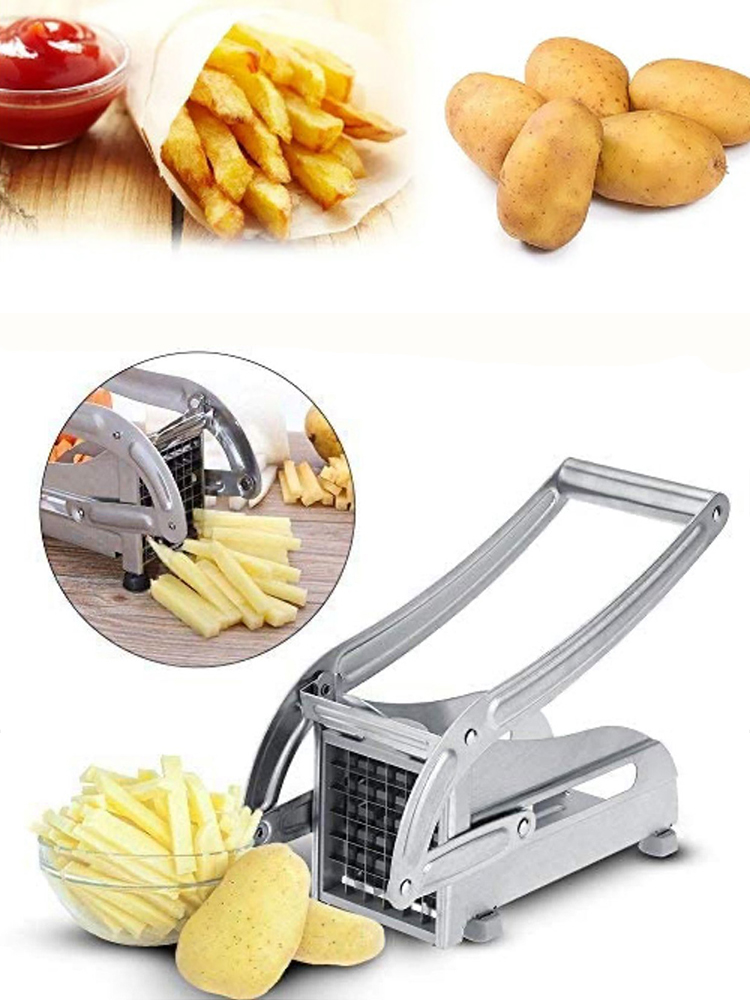 Stainless Steel Meat Chips Slicer Vegetable Slicer Kitchen Tools Manual Potato Cutter French Fries Cutter