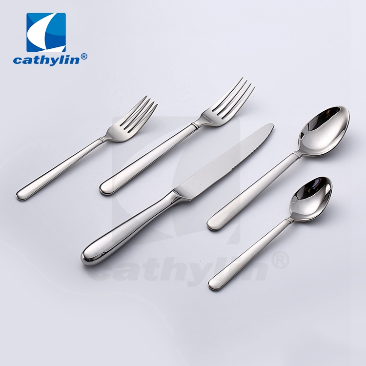 Cathylin 18/10 High Quality Hotel Restaurant Cutlery Set Stainless Steel with Hollow Handle Dinner Knife